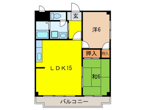 エスペランサ宝塚の物件間取画像